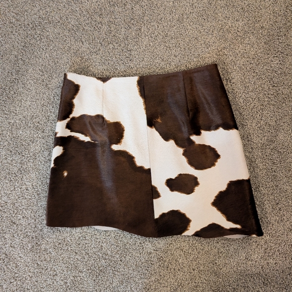Helmut Lang Cow Leather Mini Skirt - Picture 6 of 7